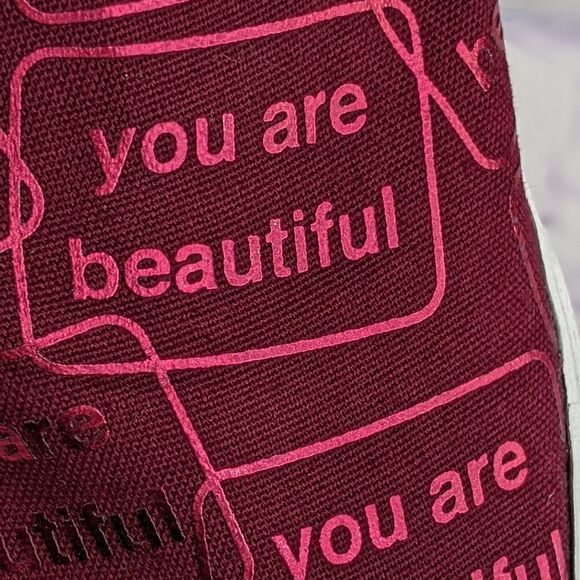 Bucketfeet "You Are Beautiful" Canvas Slip-On Sneakers - Picture 7 of 10